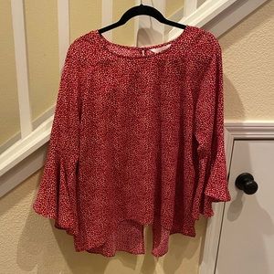 LC Lauren Conrad Bell-Sleeve Top